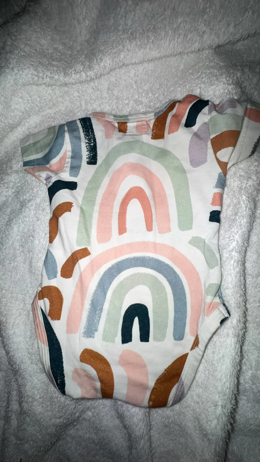 Snuggle hunny rainbow onesie 0-3 – photo 4