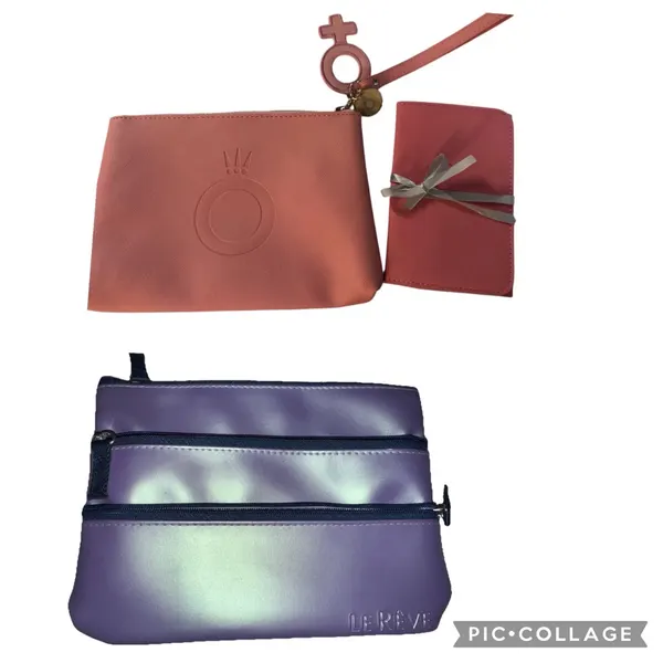Make up purse jewellery case x2