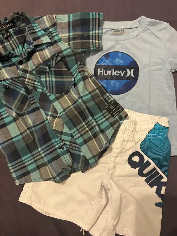 Boys 3 pieces surf clothes sz12-18 m