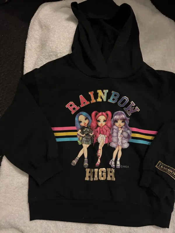Rainbow high hooded jumper sz 10