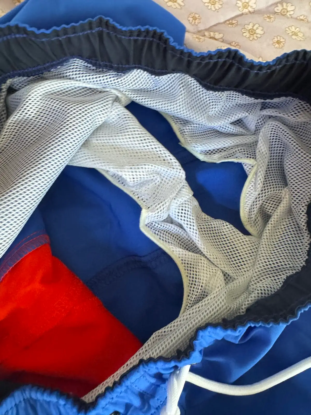 Nautica men’s shorts sz l red & blue – photo 4