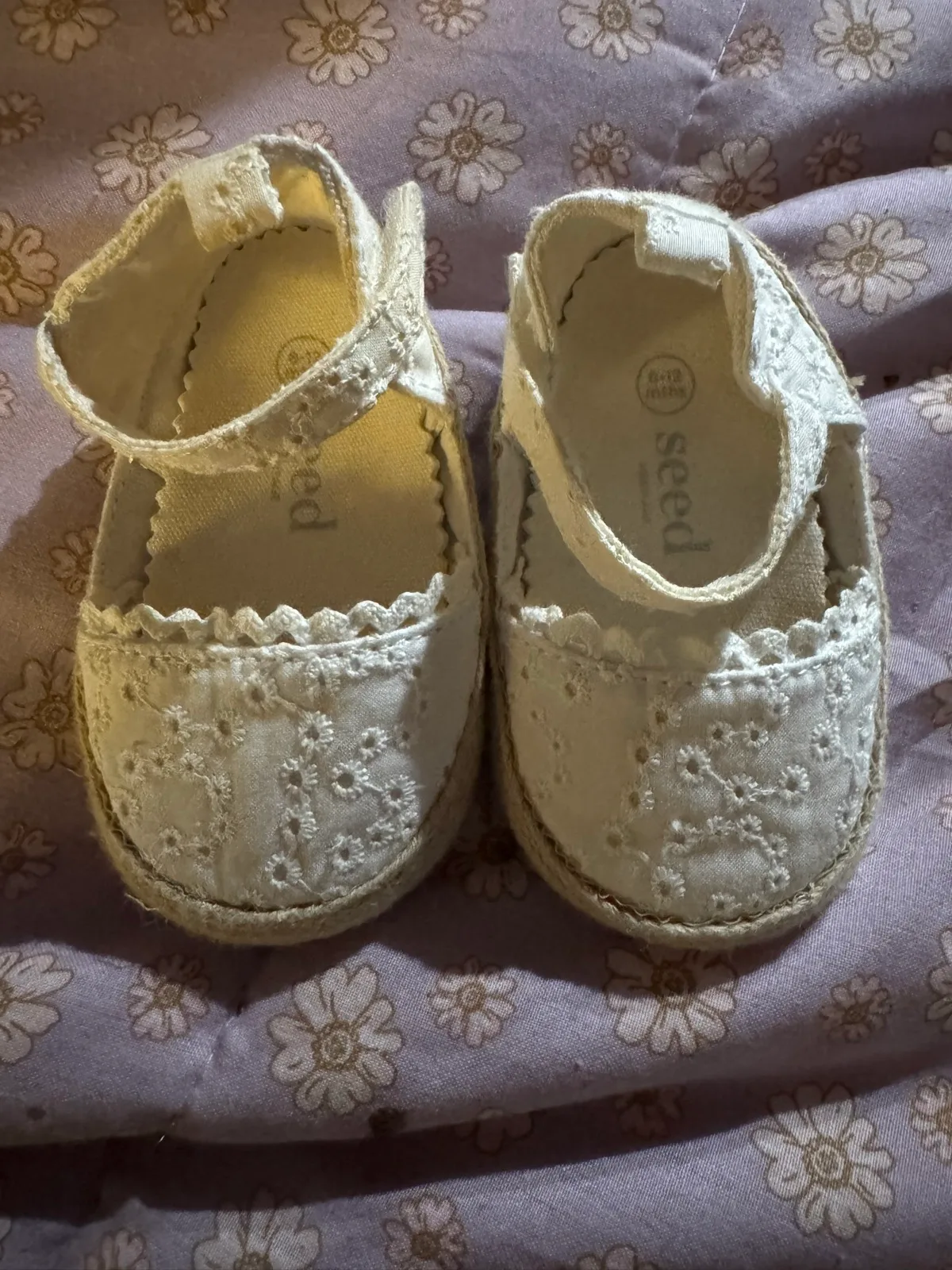 Seed crochet girl 6-12m slip on — photo 2