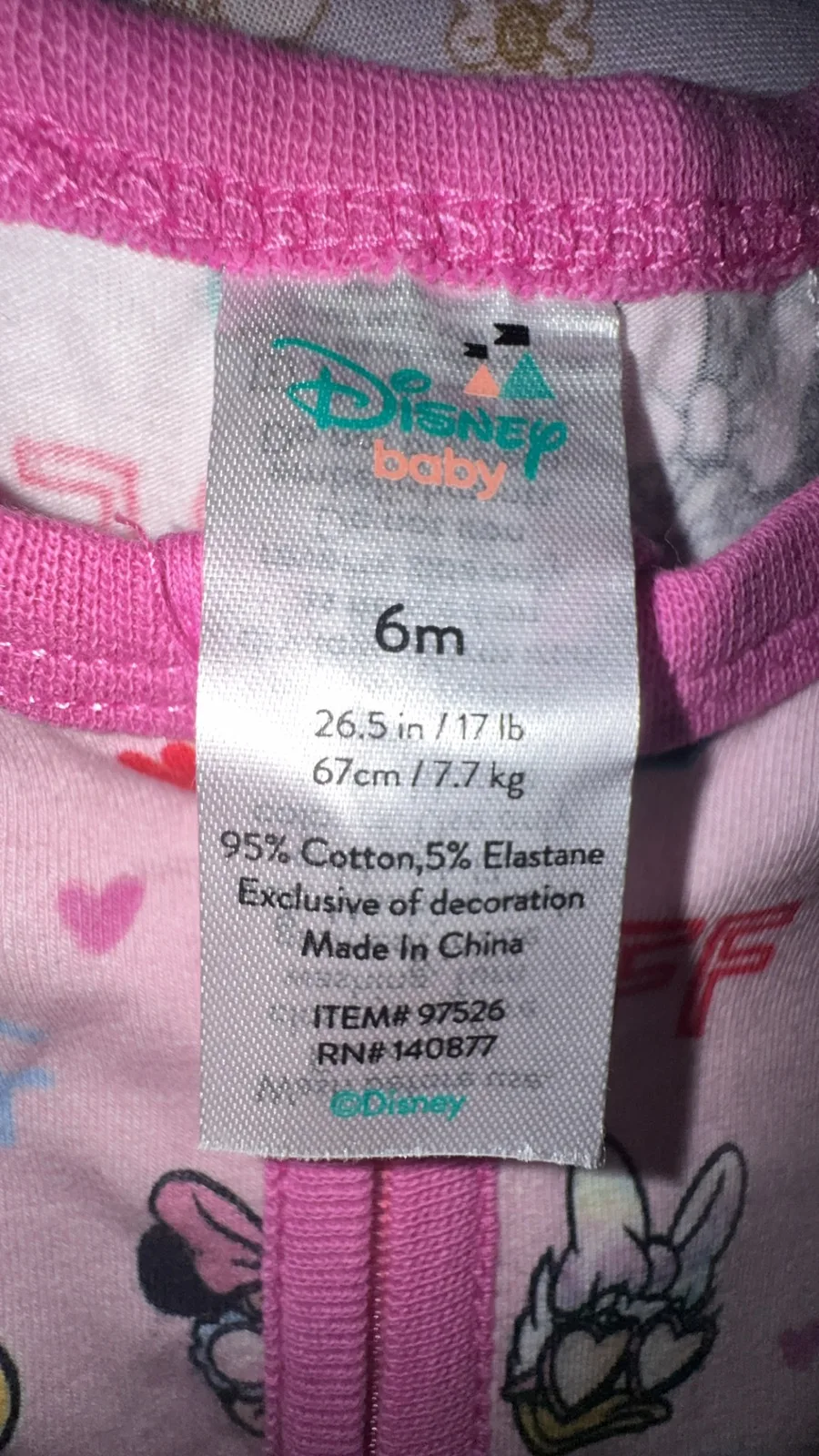 Disney pink Minnie Mouse onesie — photo 4