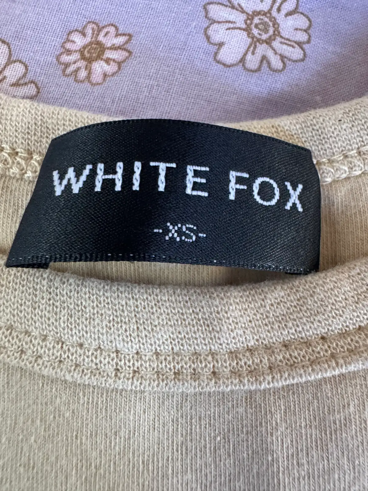 White fox tank crop beige sc xs – photo 4