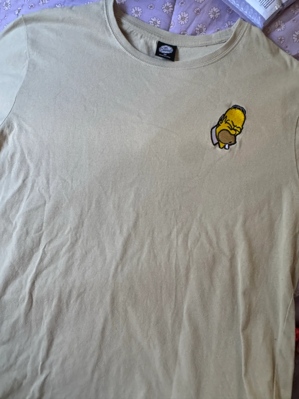 Simpson beige Homer tshirt szM — photo 2