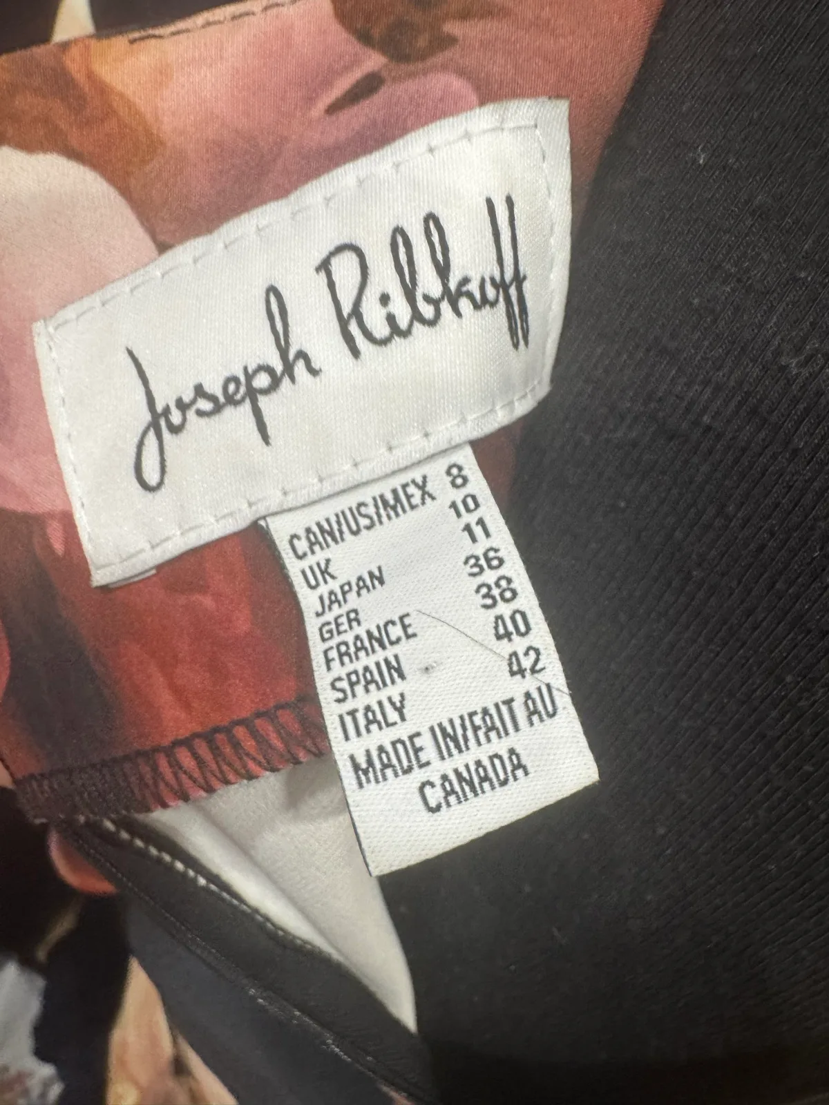 Joseph ribkoff floral bodycon midi sz10 — photo 7