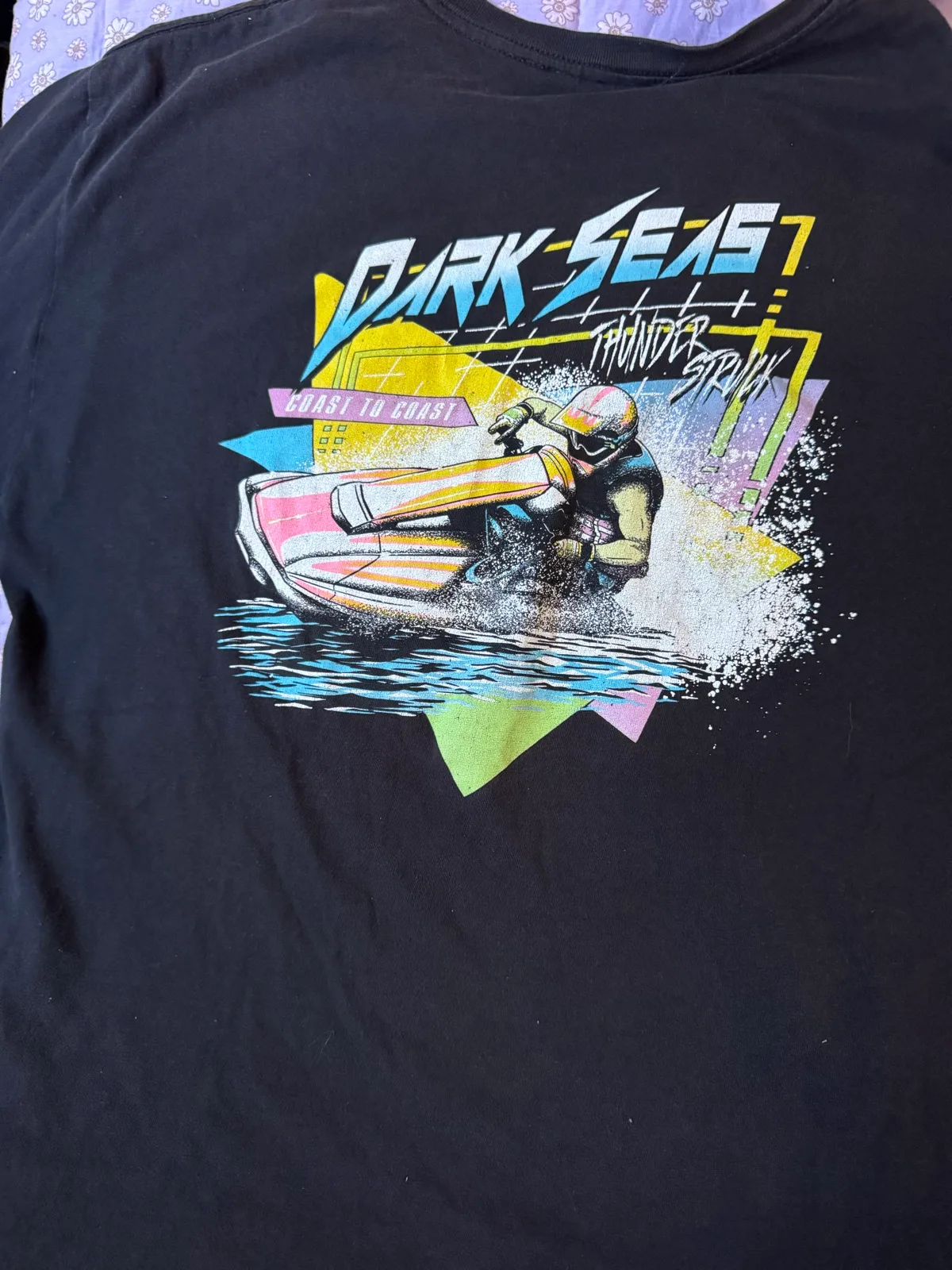 Dark seas y2k JetSki tshirt sz L — photo 4