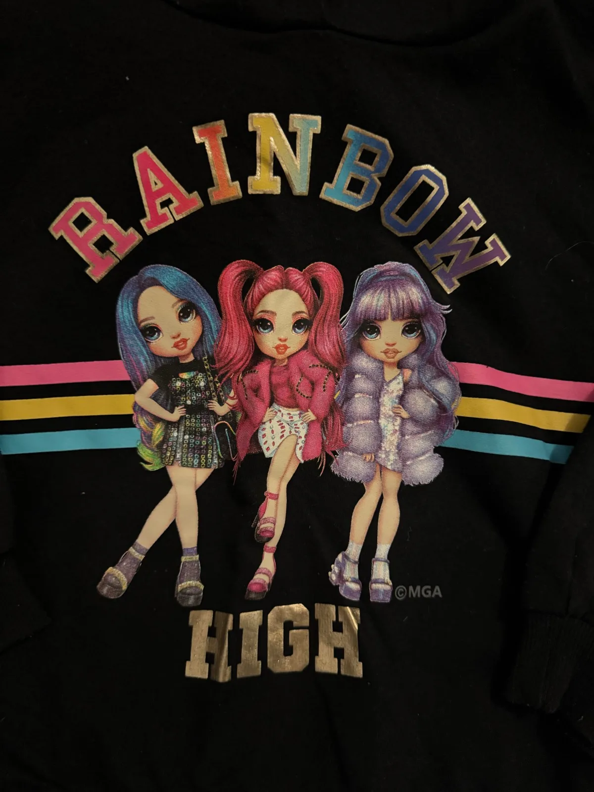 Rainbow high hooded jumper sz 10 – photo 2