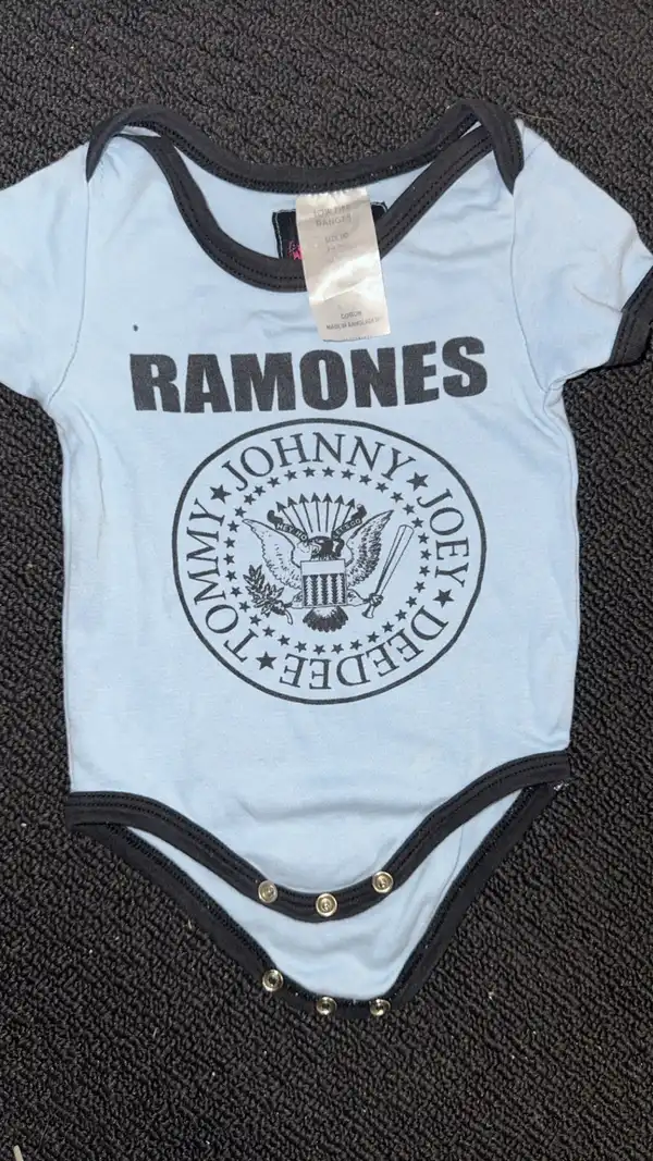 Ramones blue baby 000 onesie unisex