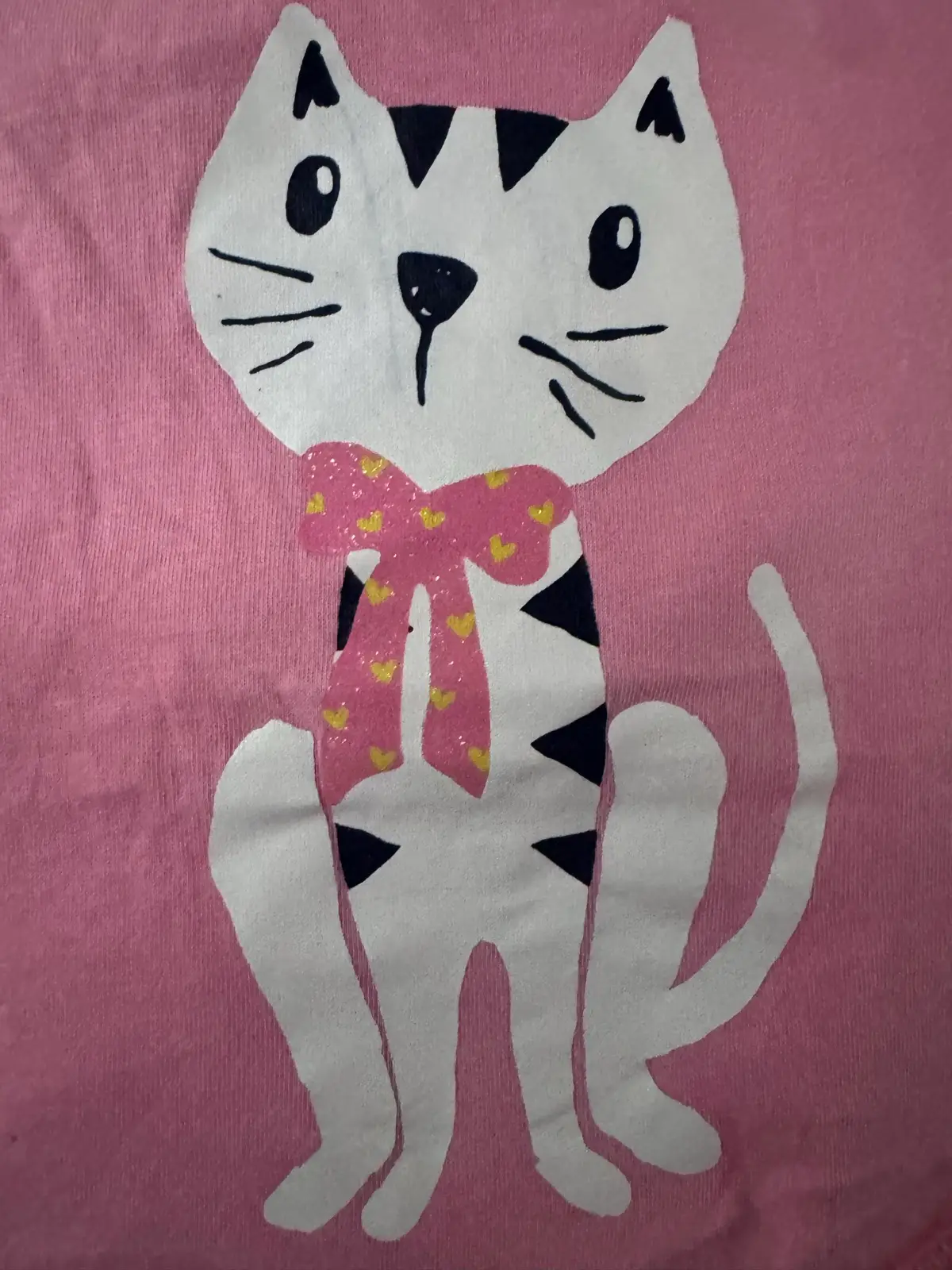 Osh look pink cat baby girls 6m onesie – photo 2
