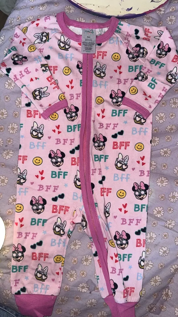 Disney pink Minnie Mouse onesie