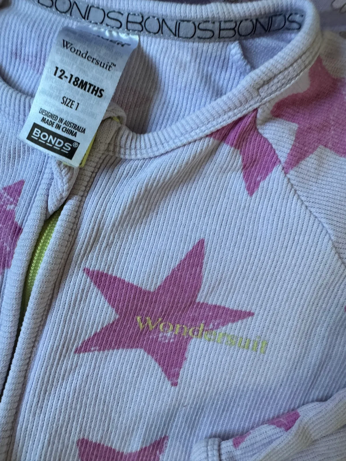 Bonds sz 1 purple wondersuit — photo 3