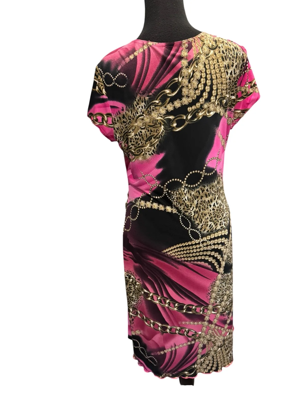 Joseph Ribkoff 16 pink chains dress — photo 5
