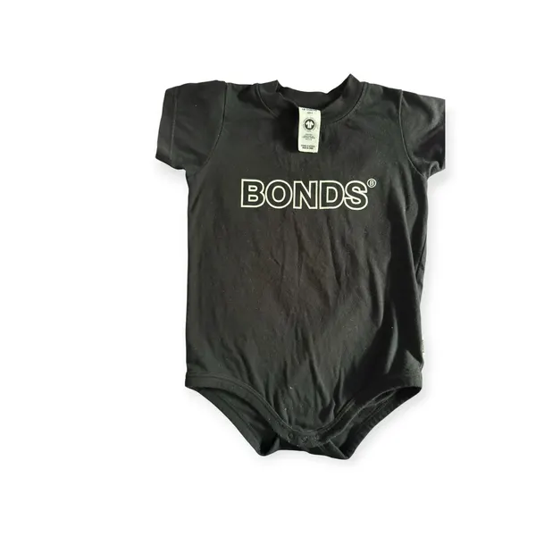 Bonds Black  sz 2 summer onesie