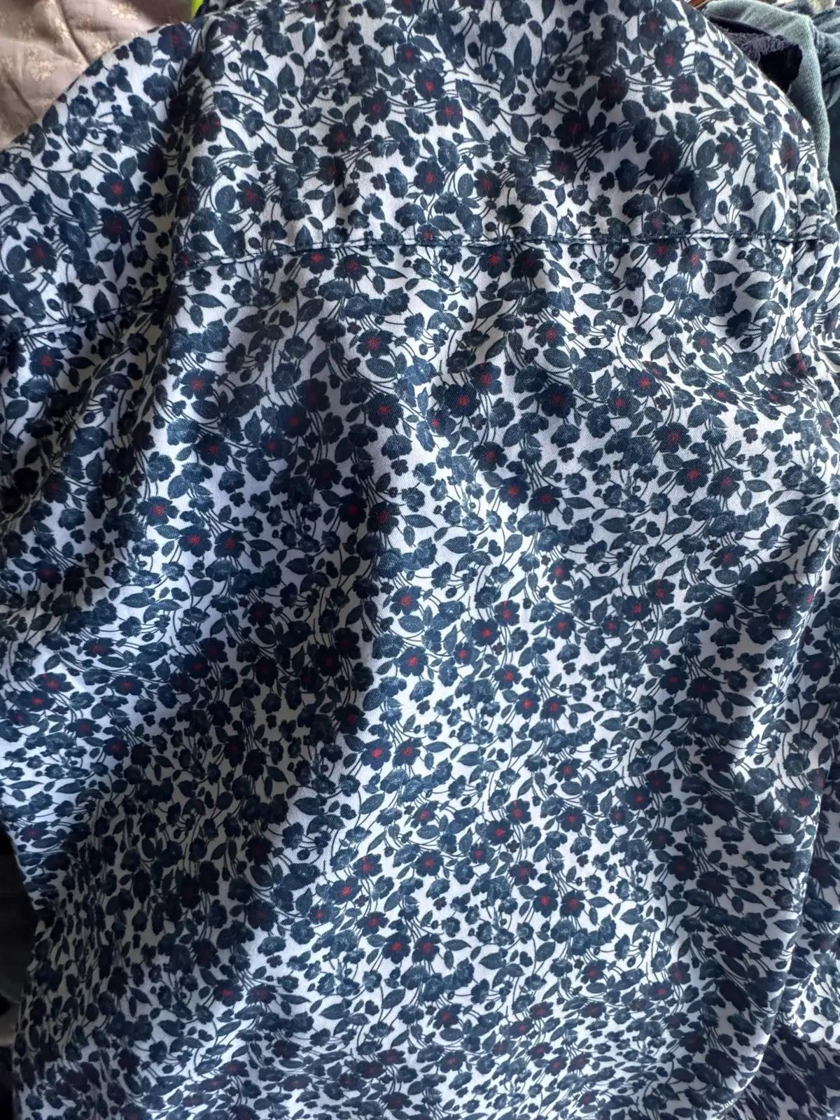 Plot boys floral L/S shirt navy blue sz 5-6 – photo 5