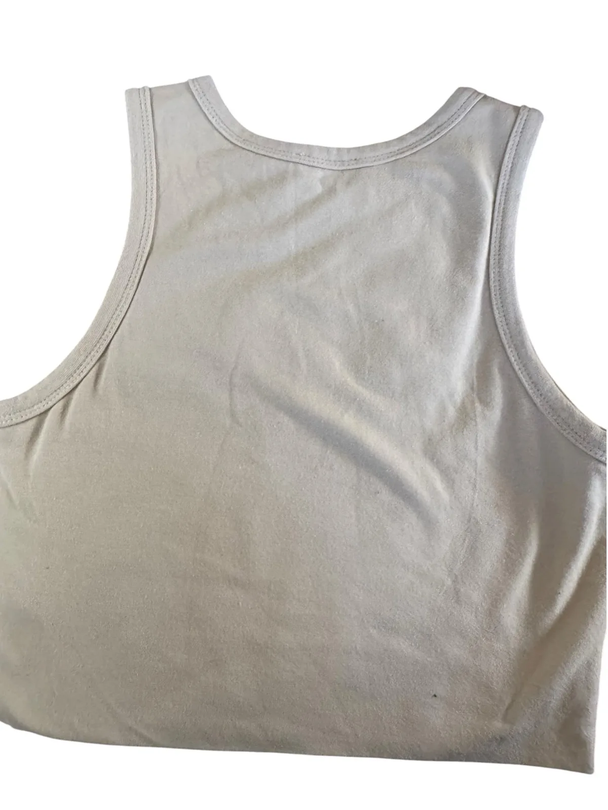 White fox tank crop beige sc xs – photo 2