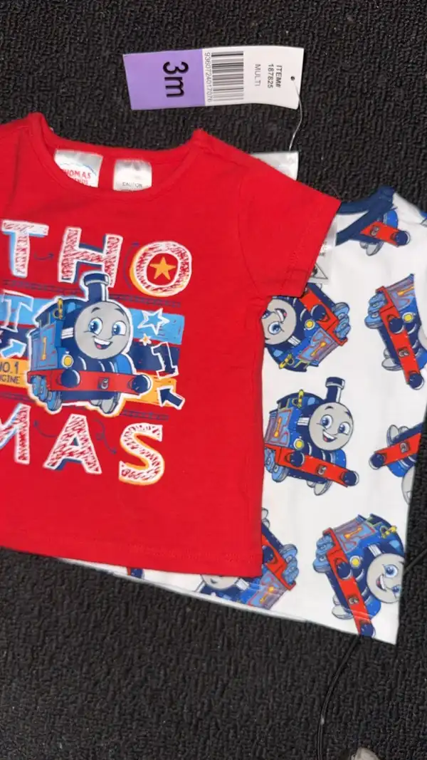 Thomas the tank 2 kids tshirts new red
