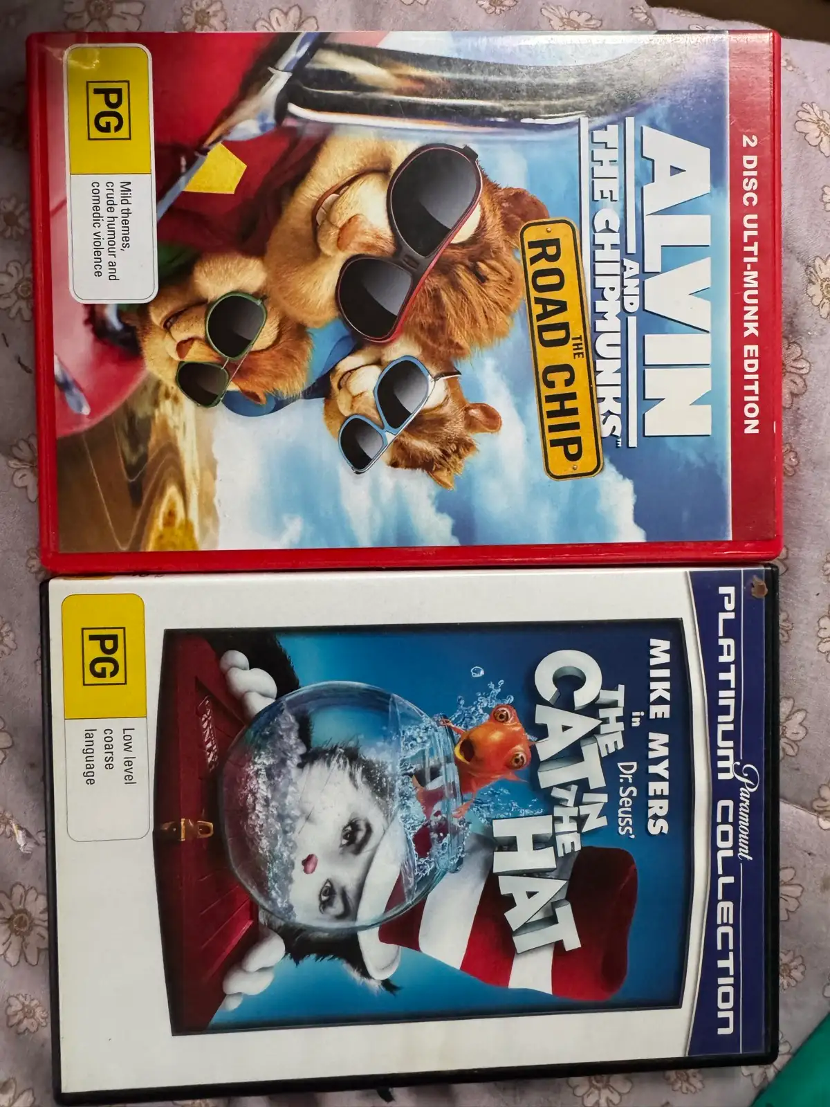 DVD cat in the hat & Alvin and the chipmunks – photo 2