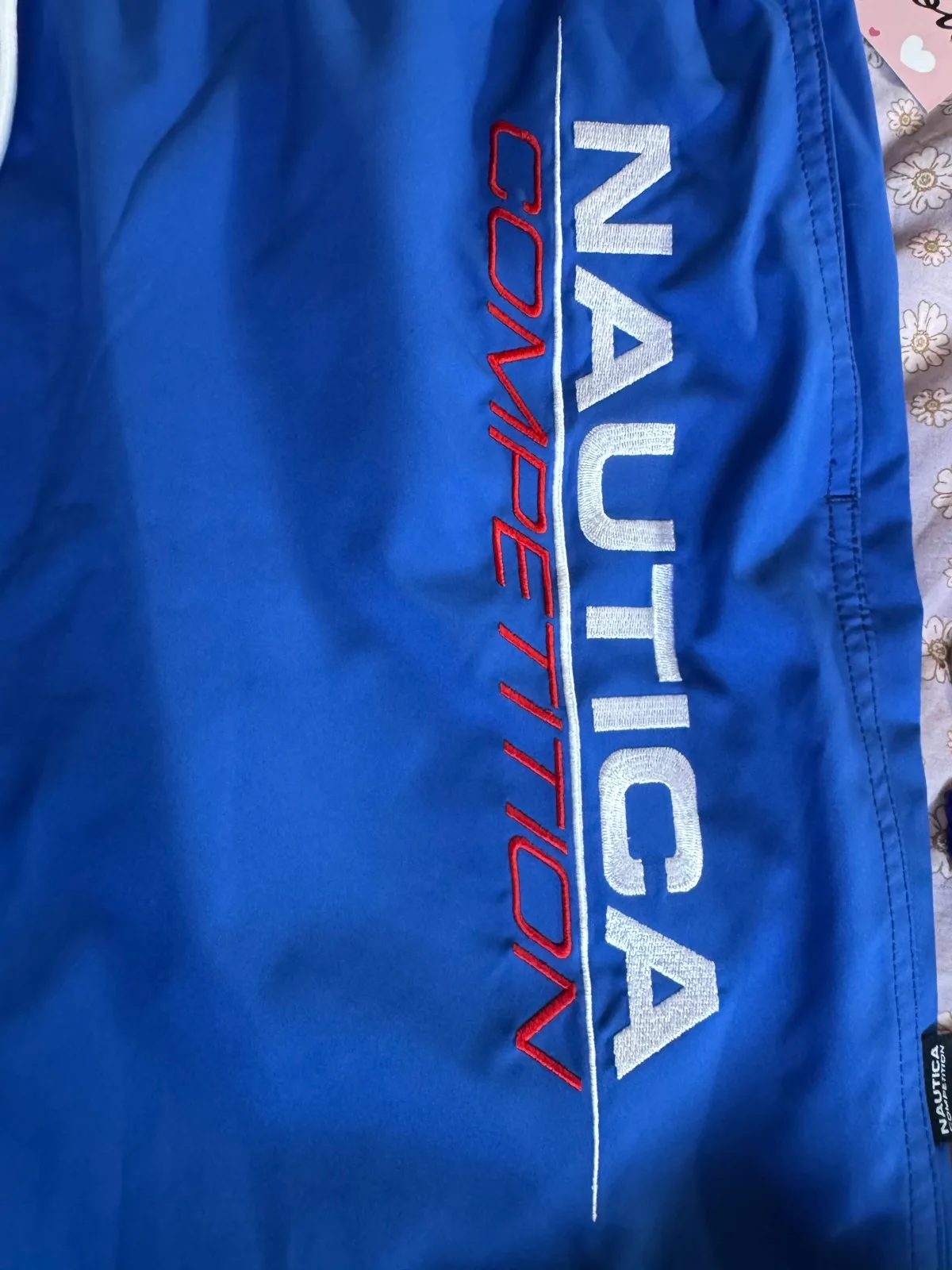 Nautica men’s shorts sz l red & blue – photo 5