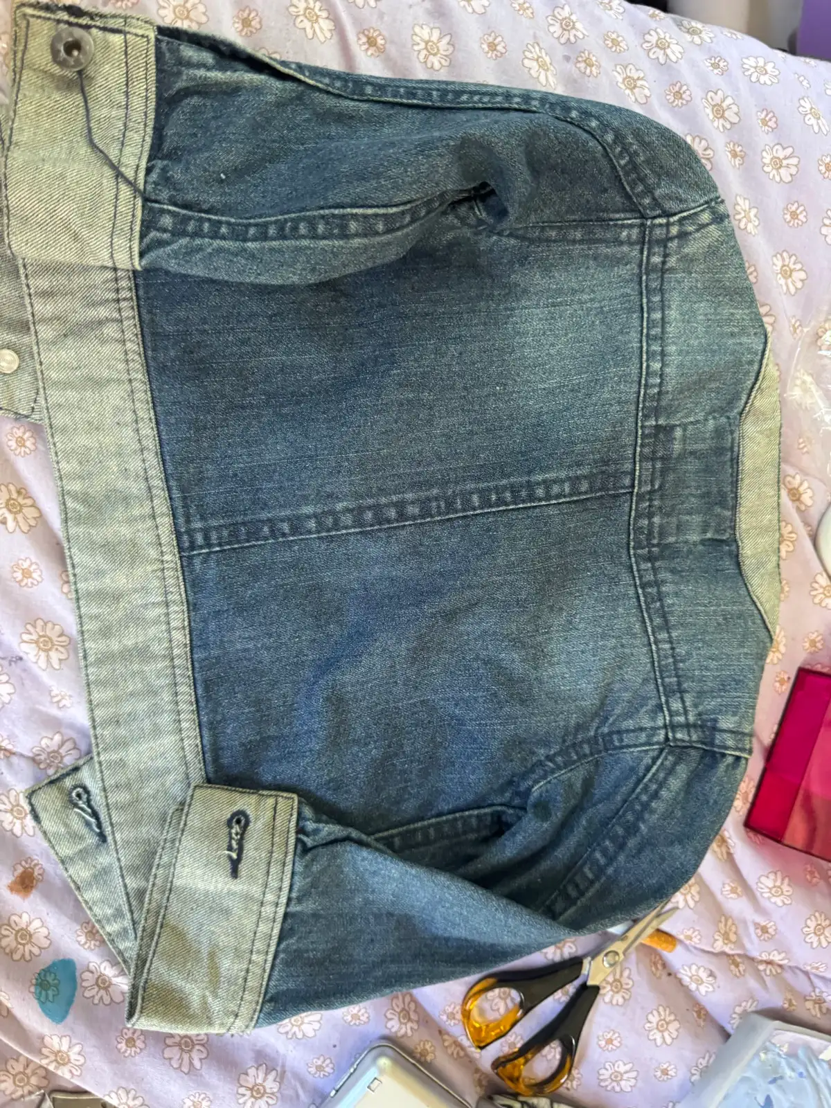 Denim jacket baby girls 9-12 m – photo 3
