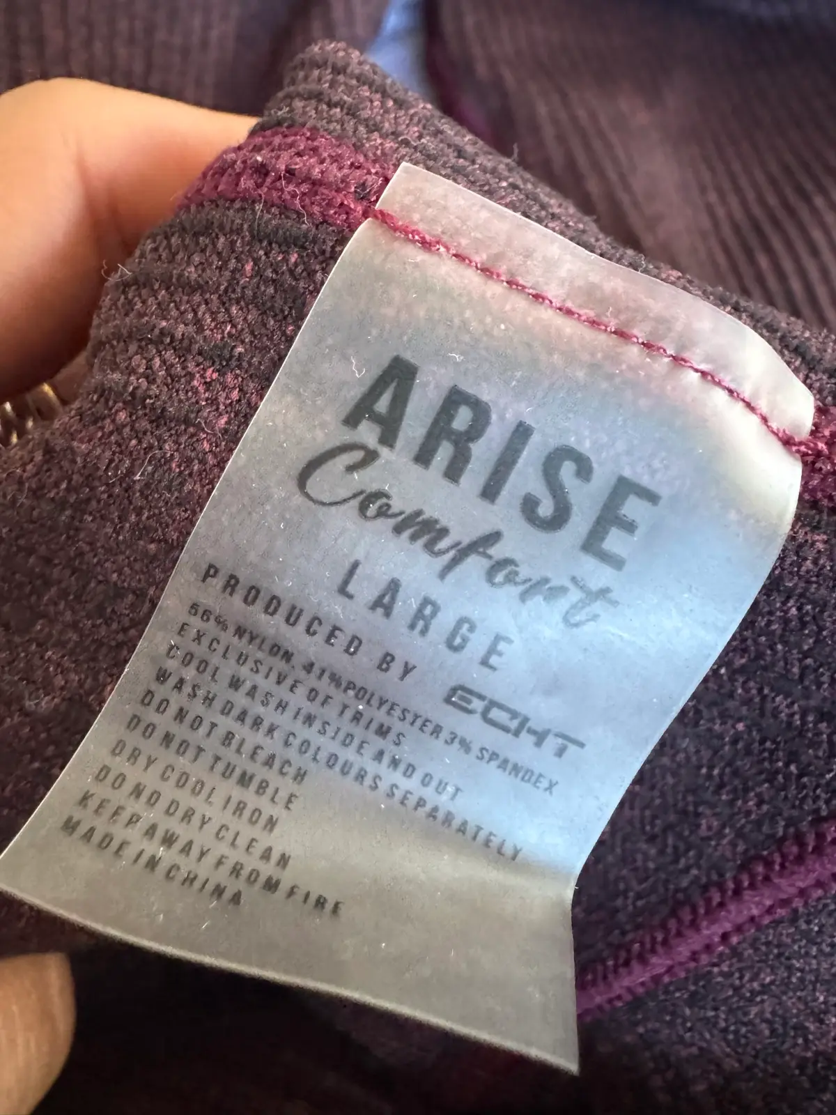 Arise eckt L/S top and tights maroon L – photo 7
