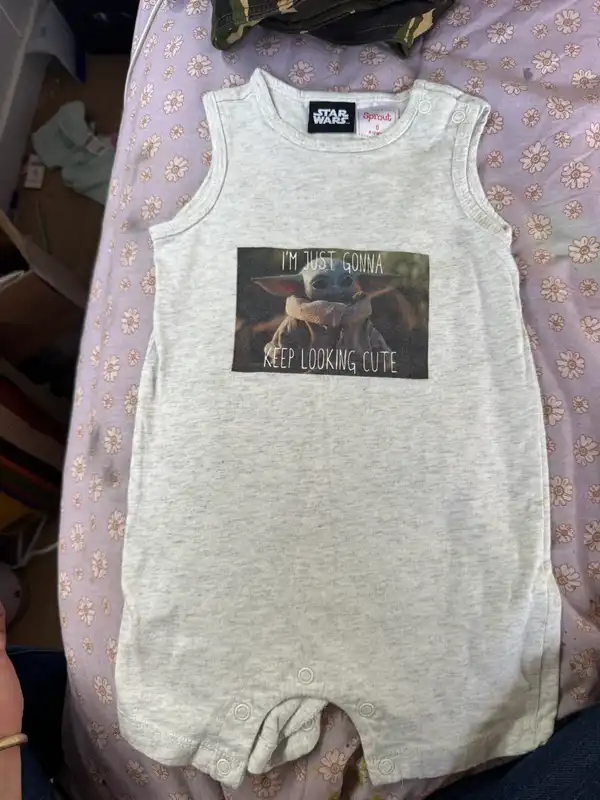 Star Wars  unisex onesie summer sz 1