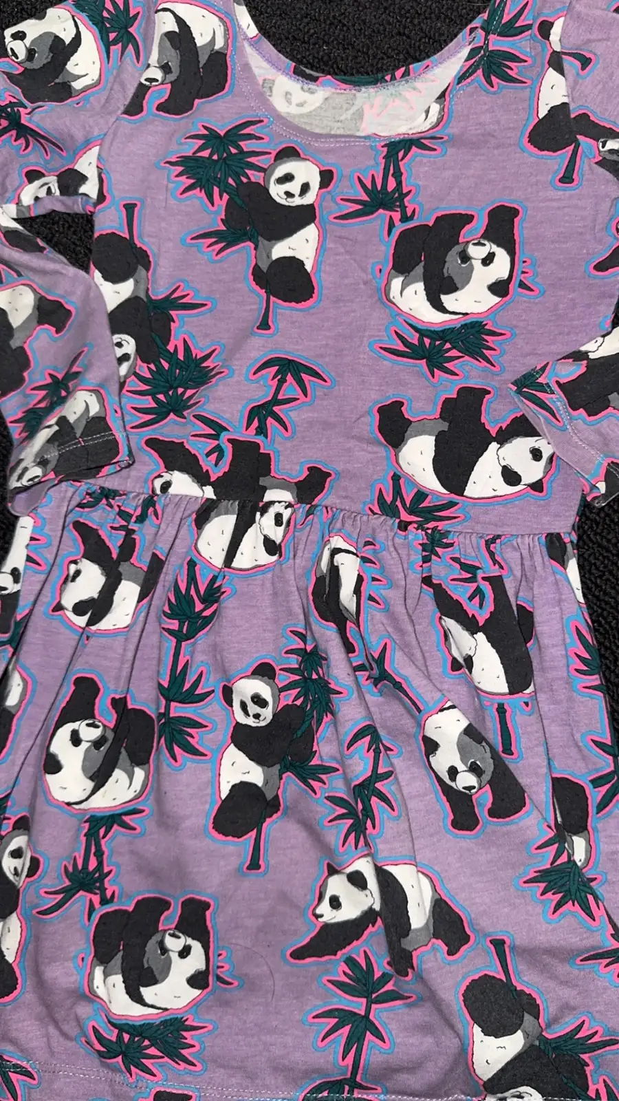 Bonds girls purple Panda Dress Sz 4 – photo 2