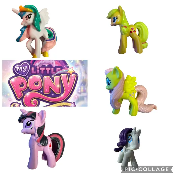 My little pony 5 figurines mixed