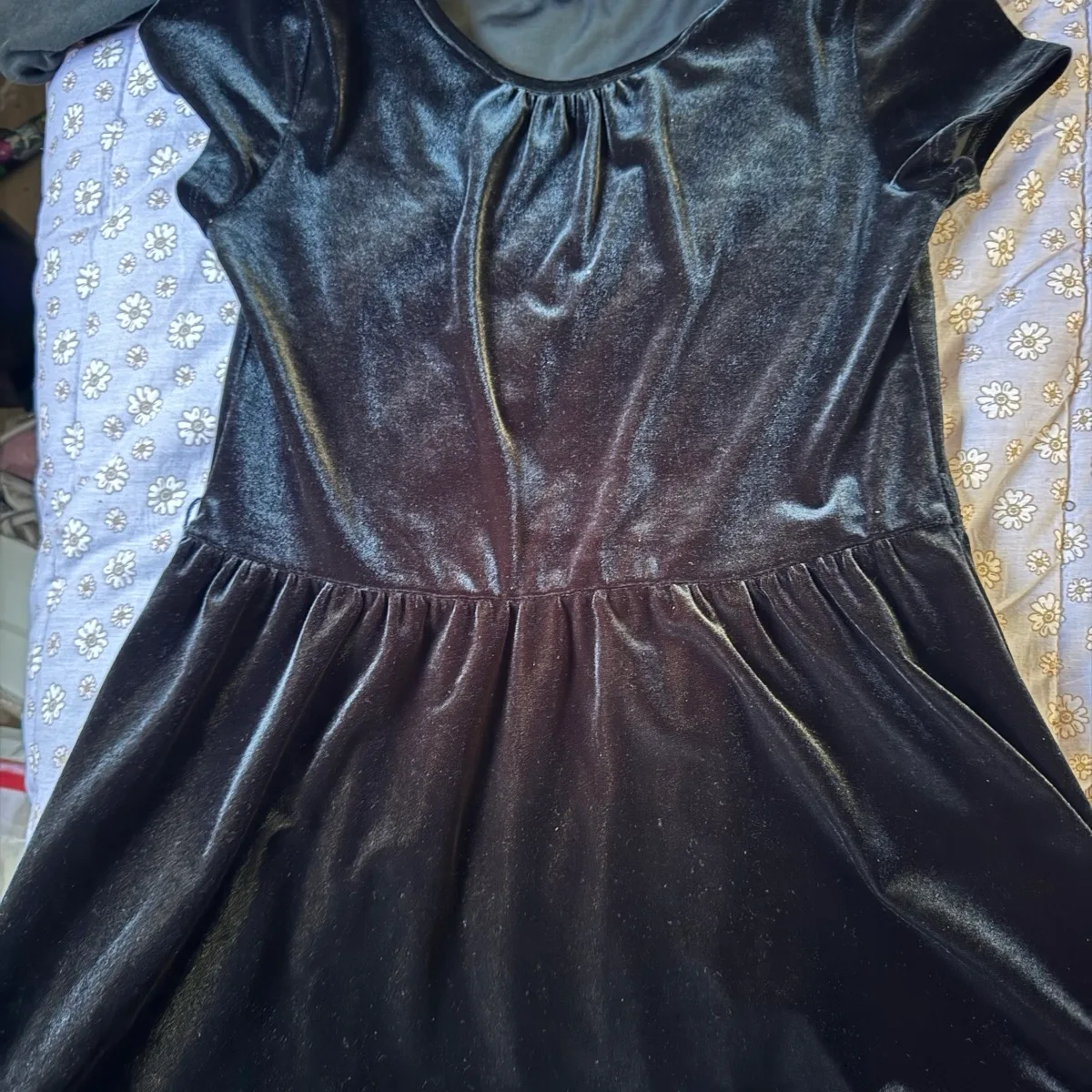 Gap kids girls velvet black dress sz12 — photo 5