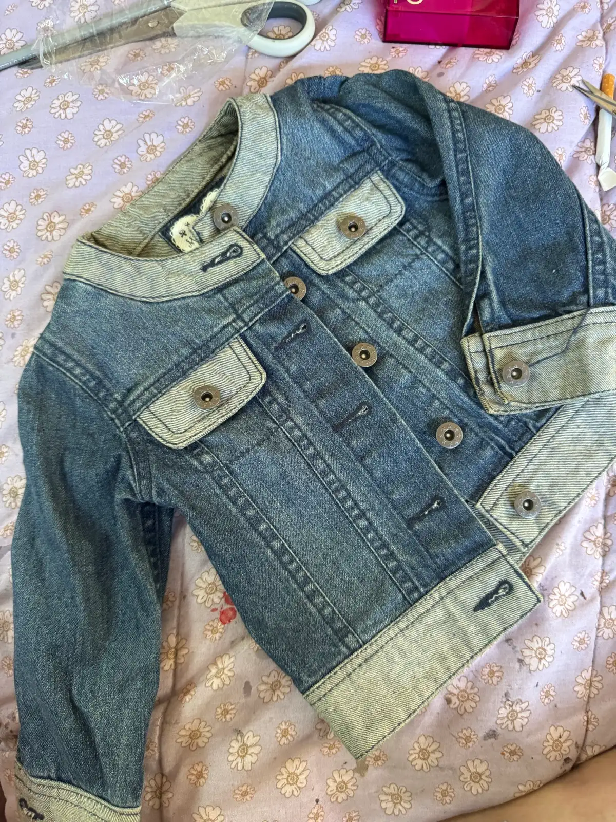 Denim jacket baby girls 9-12 m – photo 5