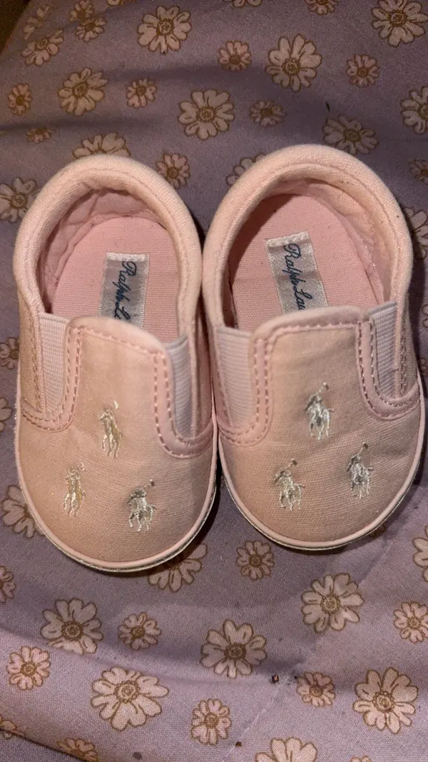 Ralph Lauren pink embroidered 6-12 m