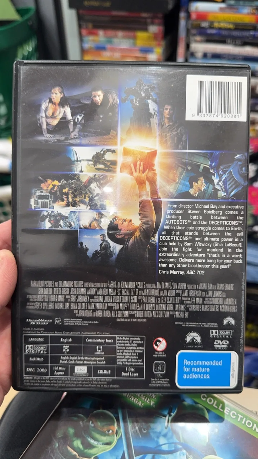 Transformers dvd movie – photo 2