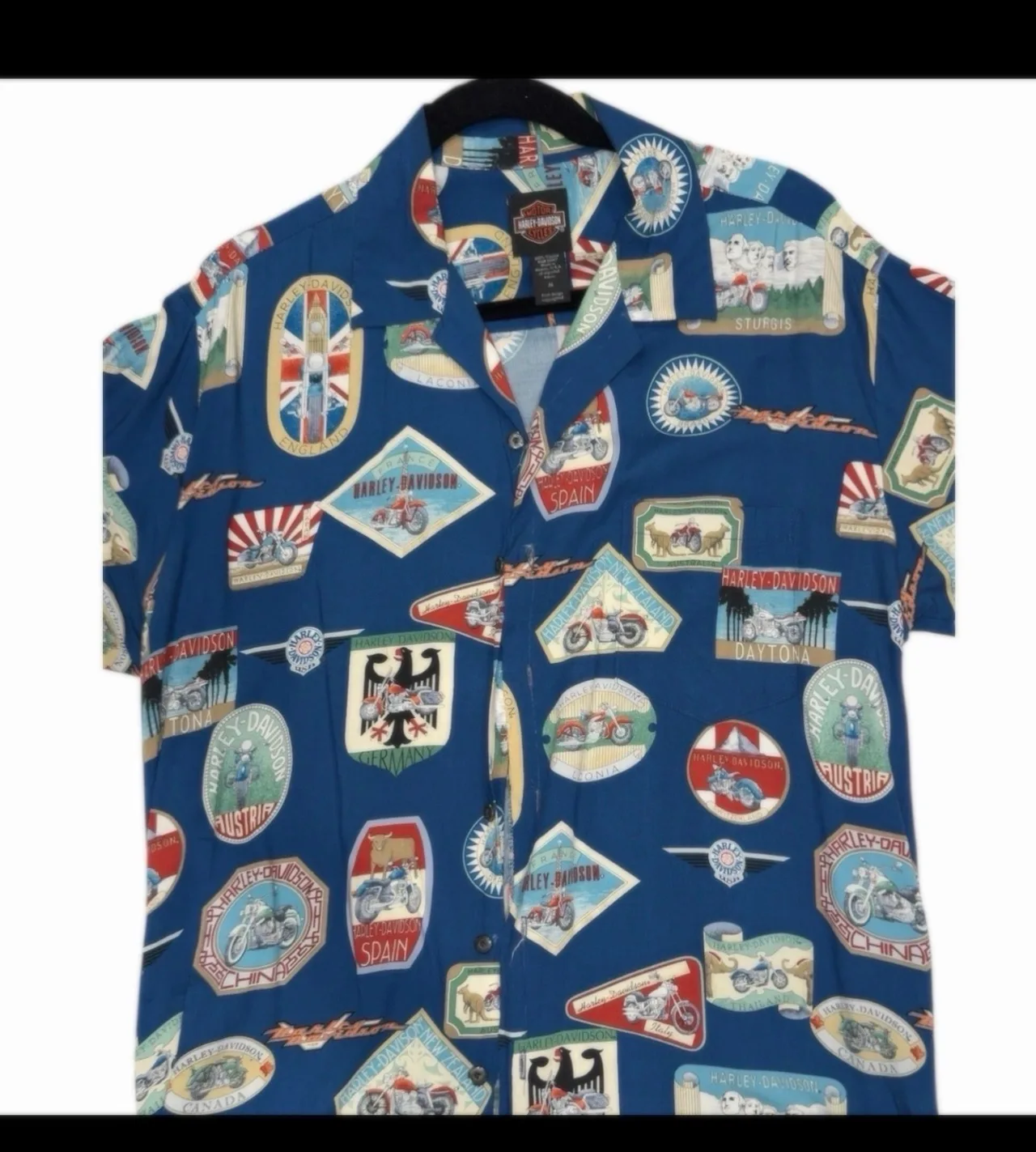 Harley Davidson men’s short sleeve shirt sz m – photo 5