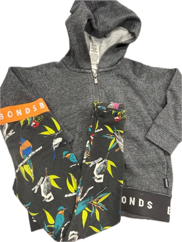 Girls Sz 4 bonds tights&hoodie