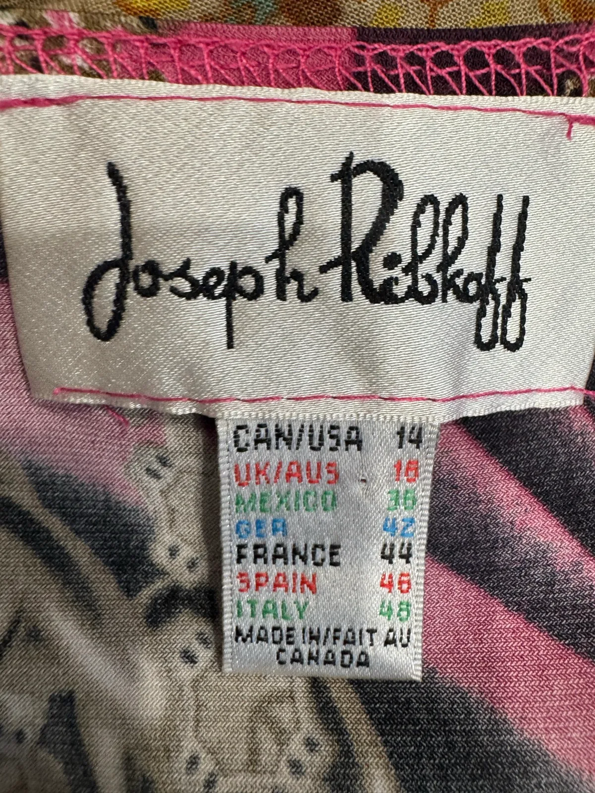 Joseph Ribkoff 16 pink chains dress — photo 8