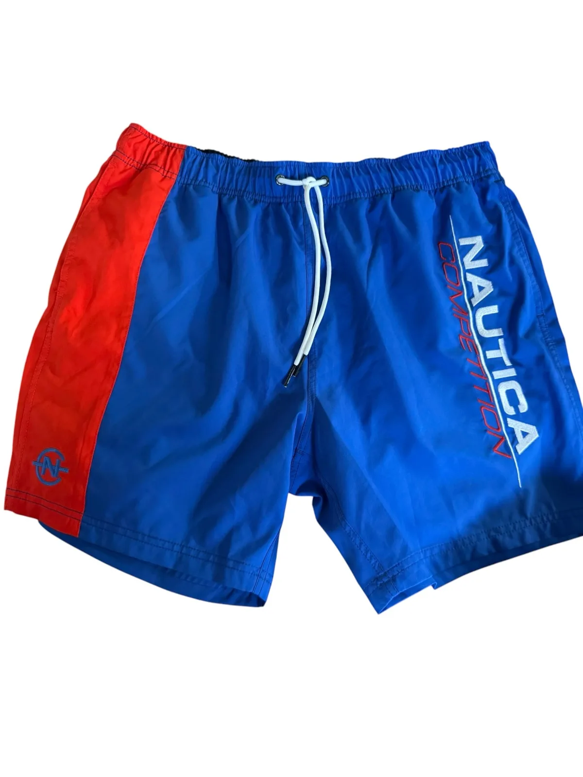 Nautica men’s shorts sz l red & blue – photo 2