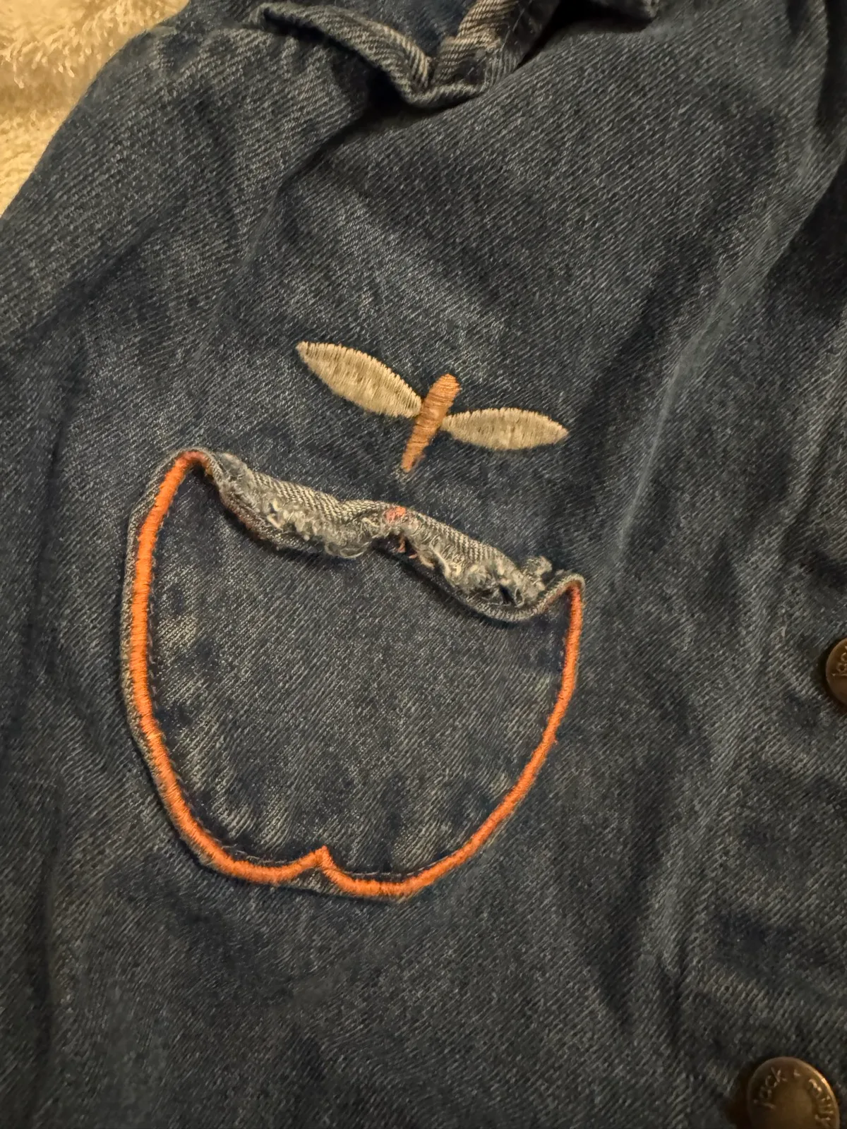 Jack & Milly sz 1 denim overalls – photo 2