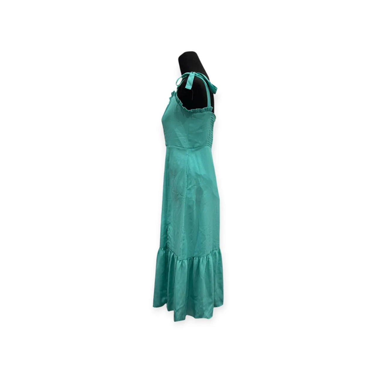 Belle & bloom green tie up dress S – photo 6