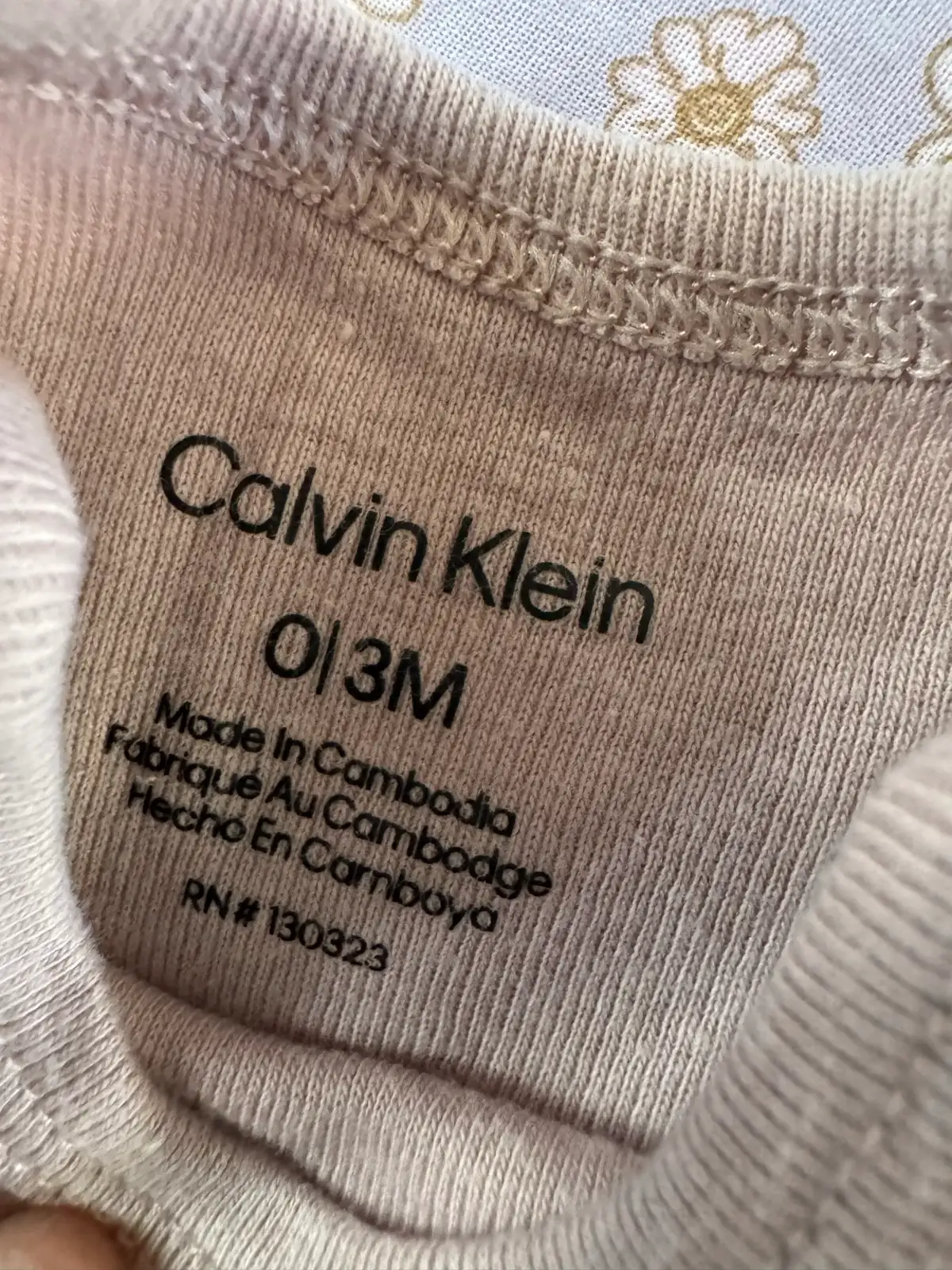 Calvin Klein L/S baby girls onesie pink – photo 4