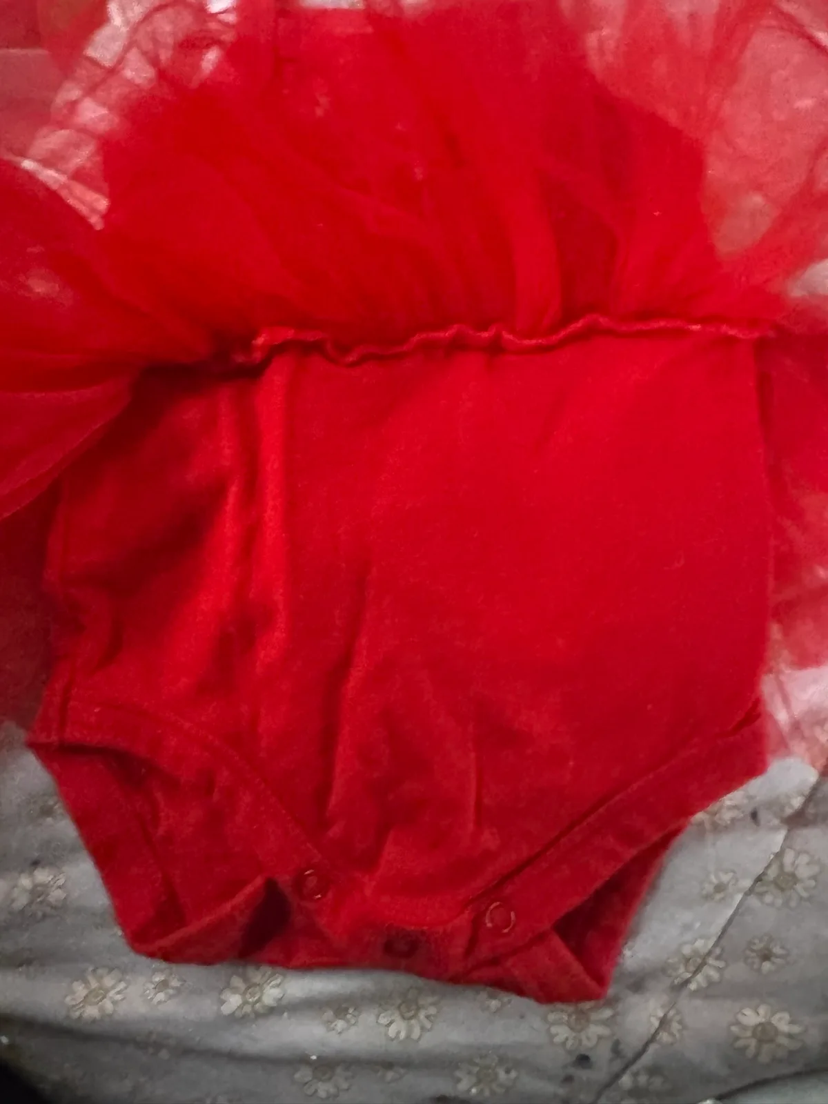 Baby girls red tutu Christmas dress – photo 5