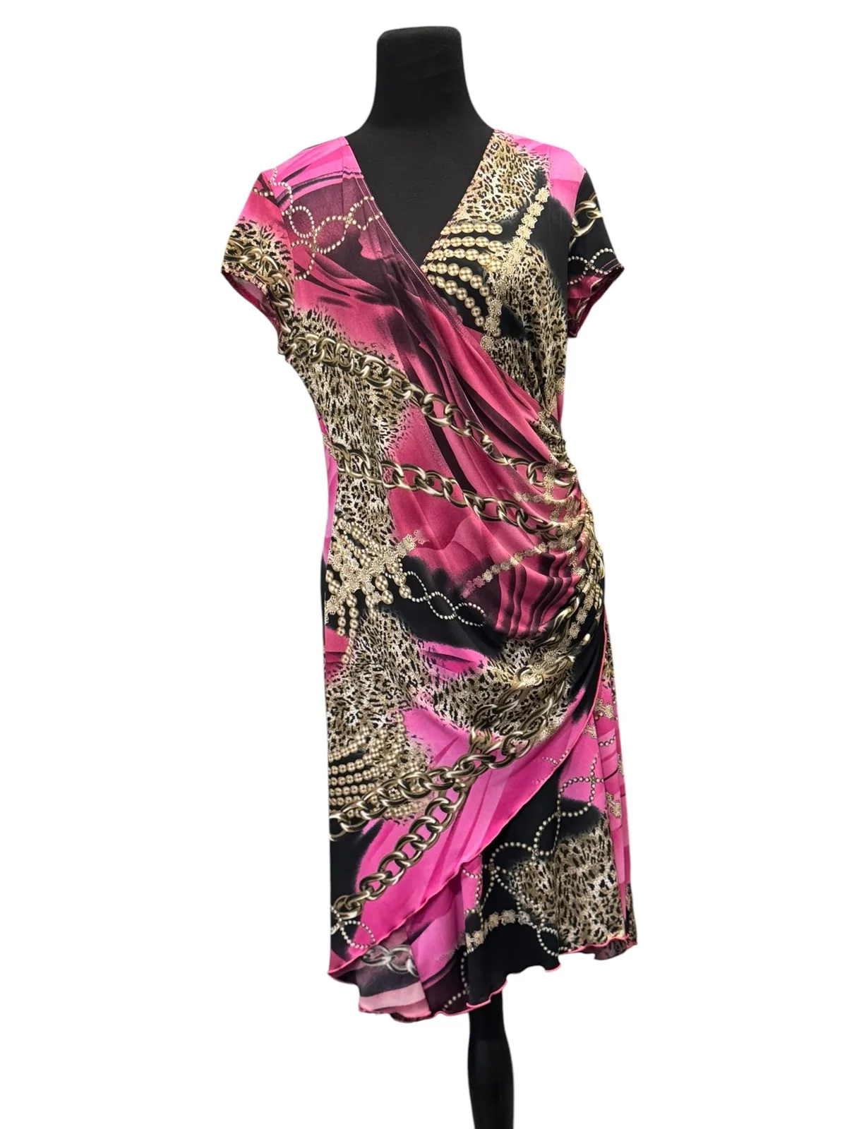Joseph Ribkoff 16 pink chains dress — photo 2