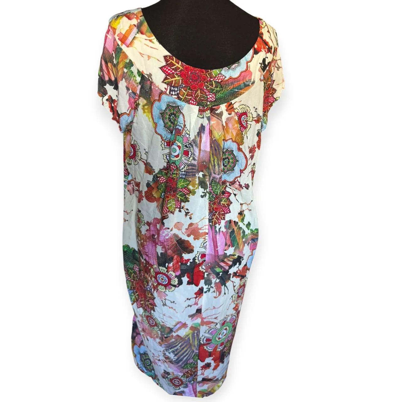 Ladies Vtg  boho cap sleeve floral dress – photo 5