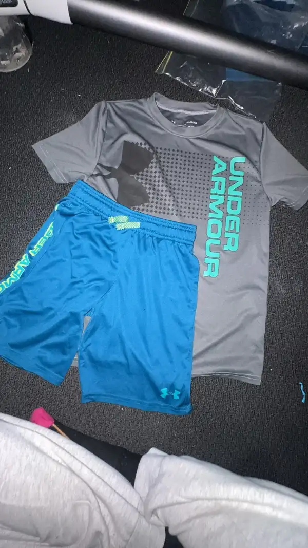 Under armour kids shorts and tshirt
