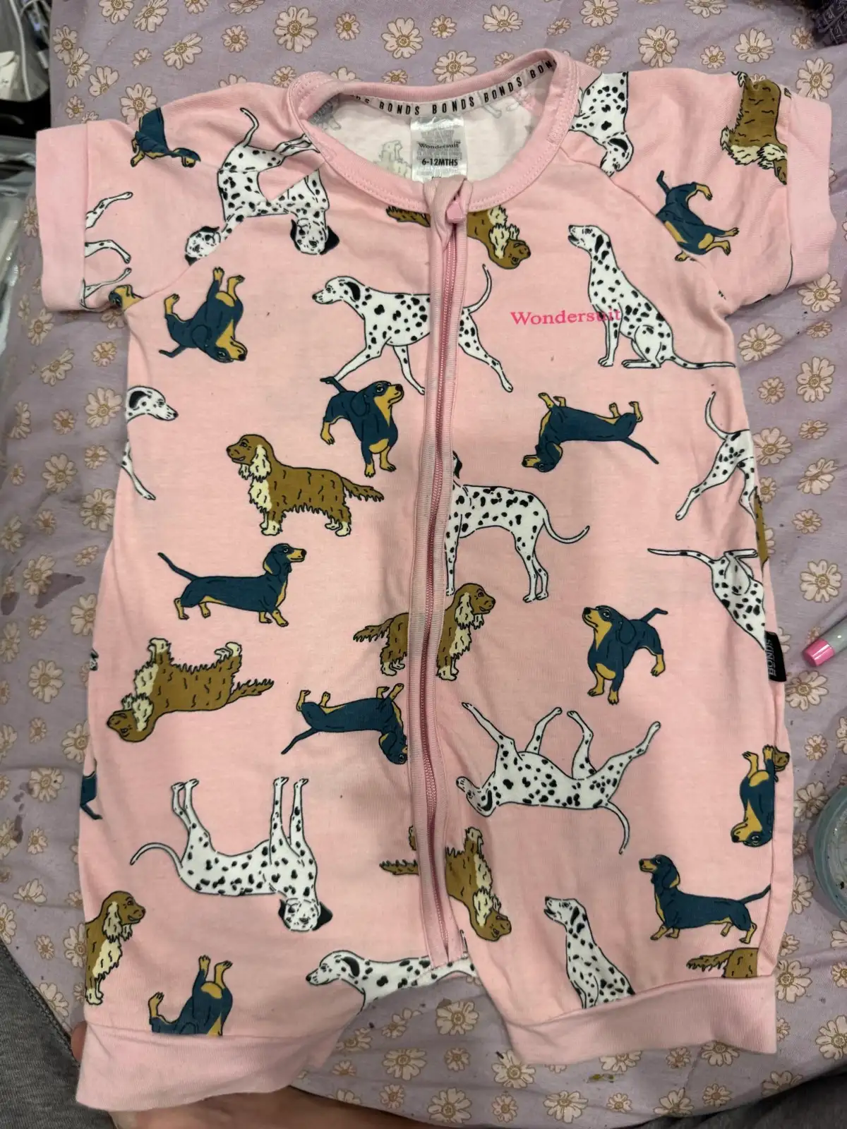 Bonds pink summer puppy  onesie 6-12 – photo 7