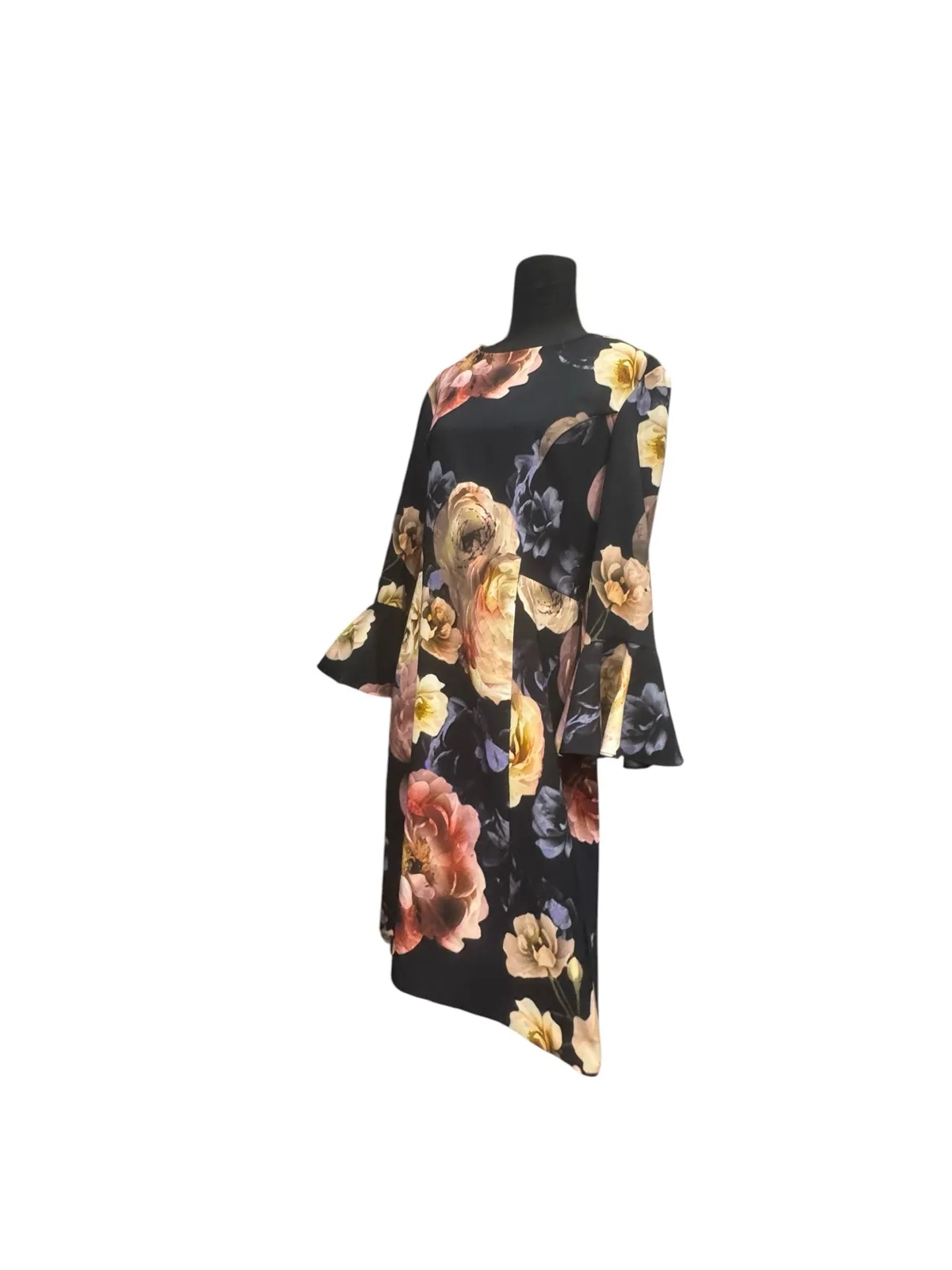 Joseph ribkoff floral bodycon midi sz10 — photo 5