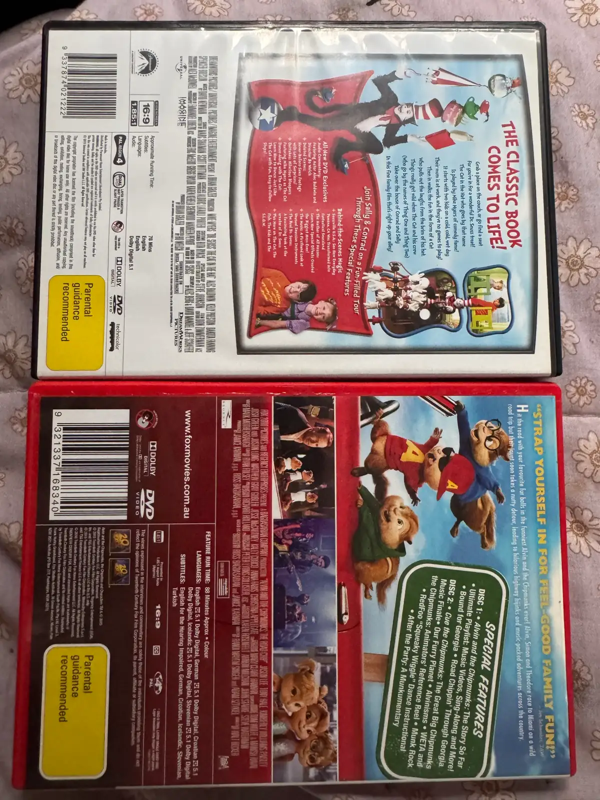 DVD cat in the hat & Alvin and the chipmunks – photo 3