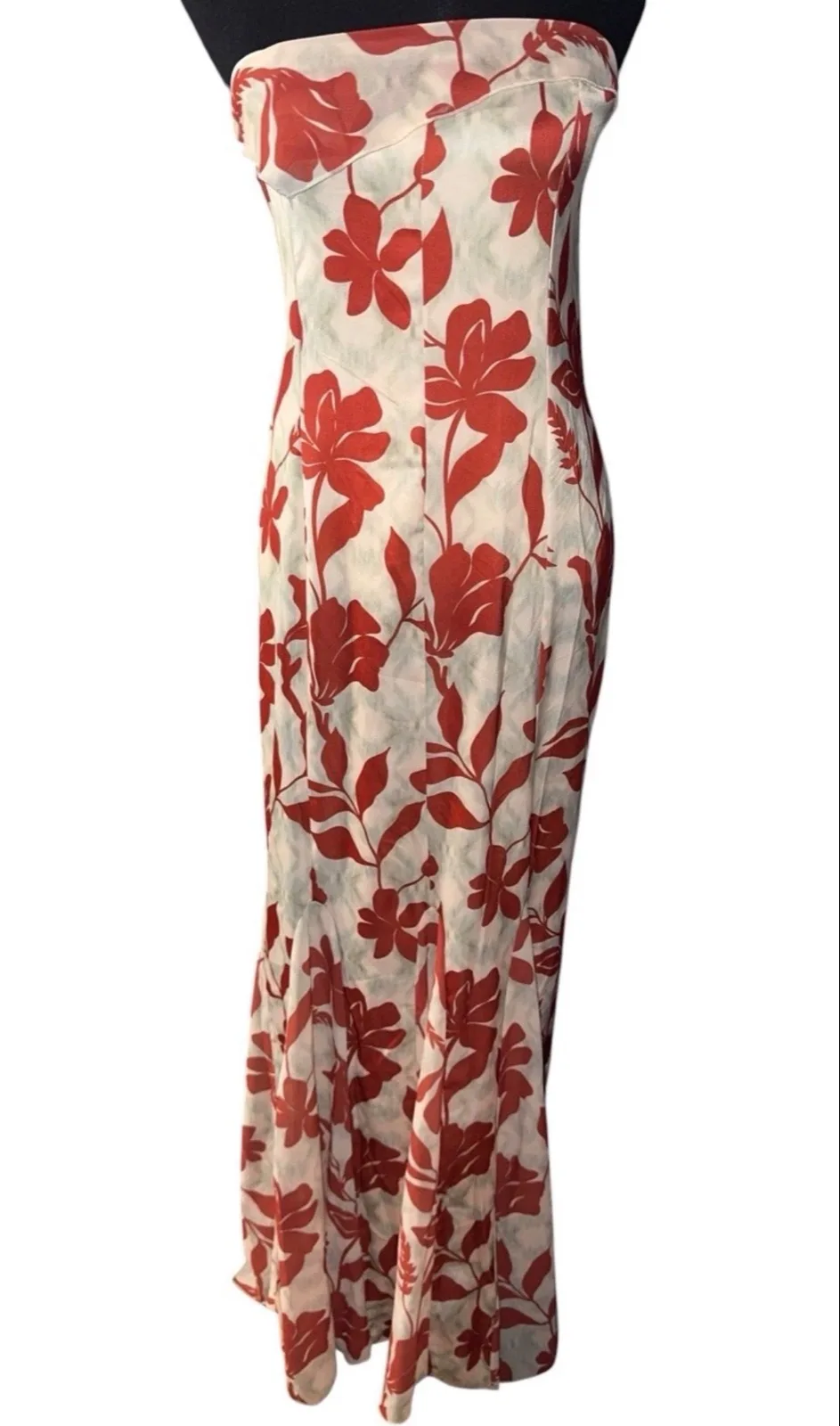 Peppermayo strapless floral maxi sz 8 – photo 2