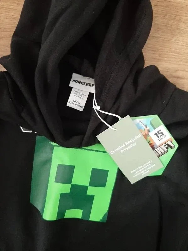 Minecraft Hooded Jumper Boys Size 16 – photo 2