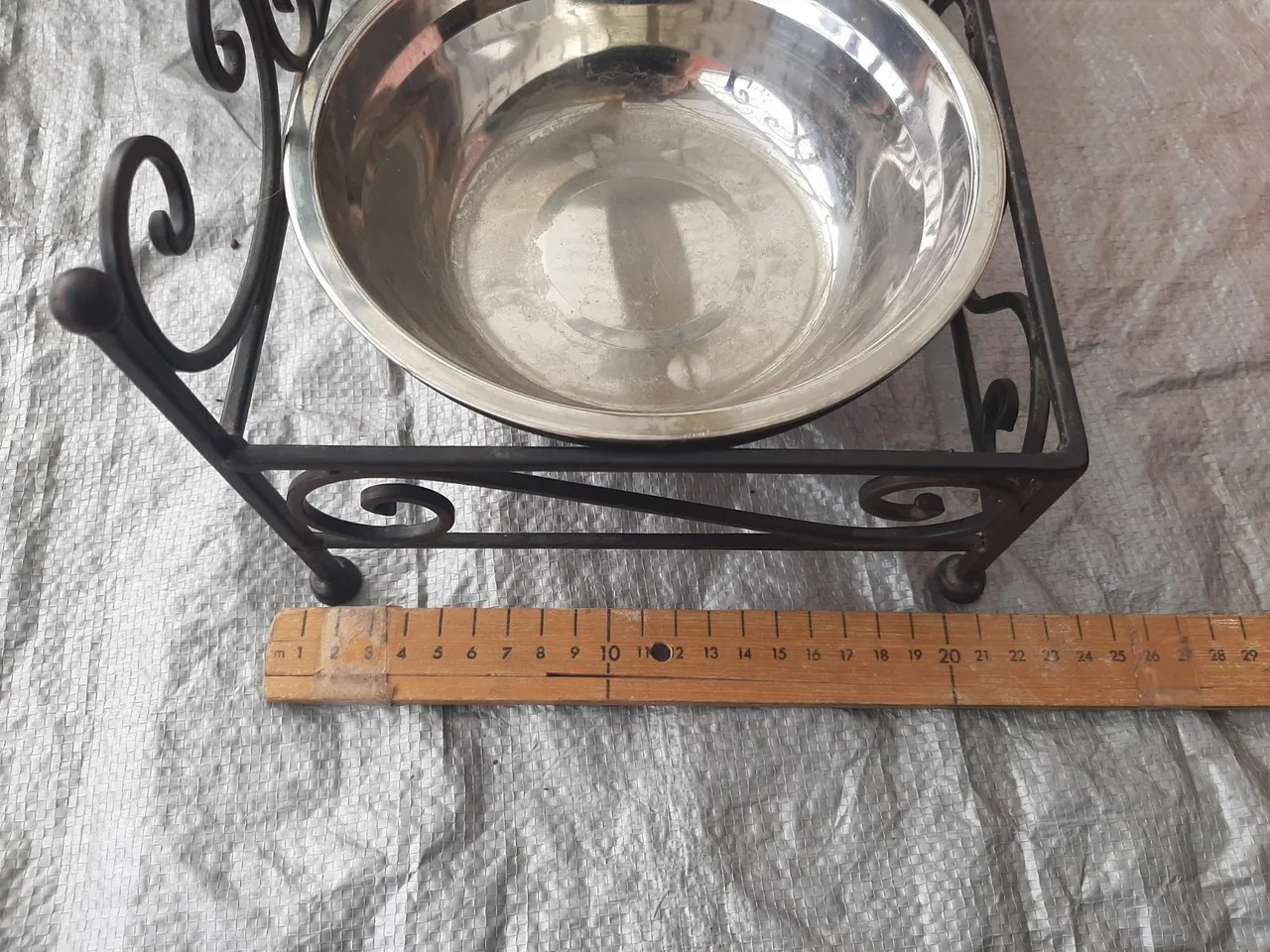 Pet Bowls with wrought Iron Stand — photo 4