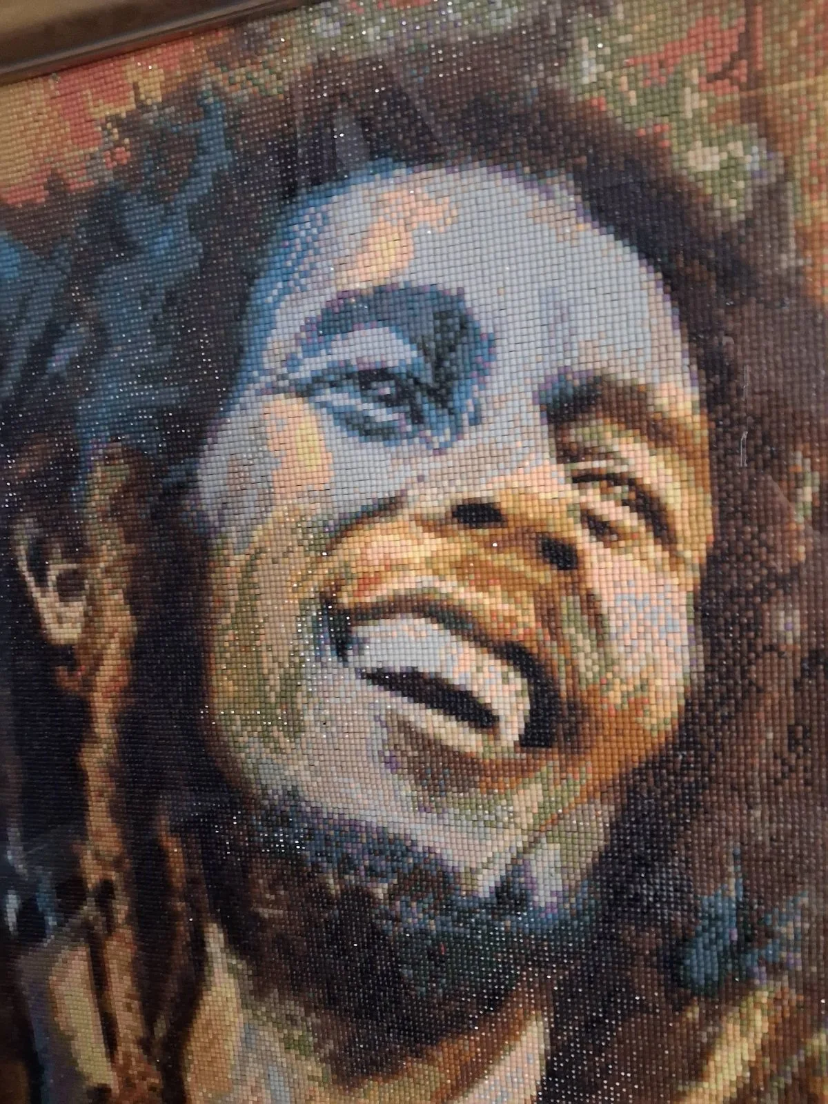 Bob Marley Diamond Art Completed and Framed — photo 3